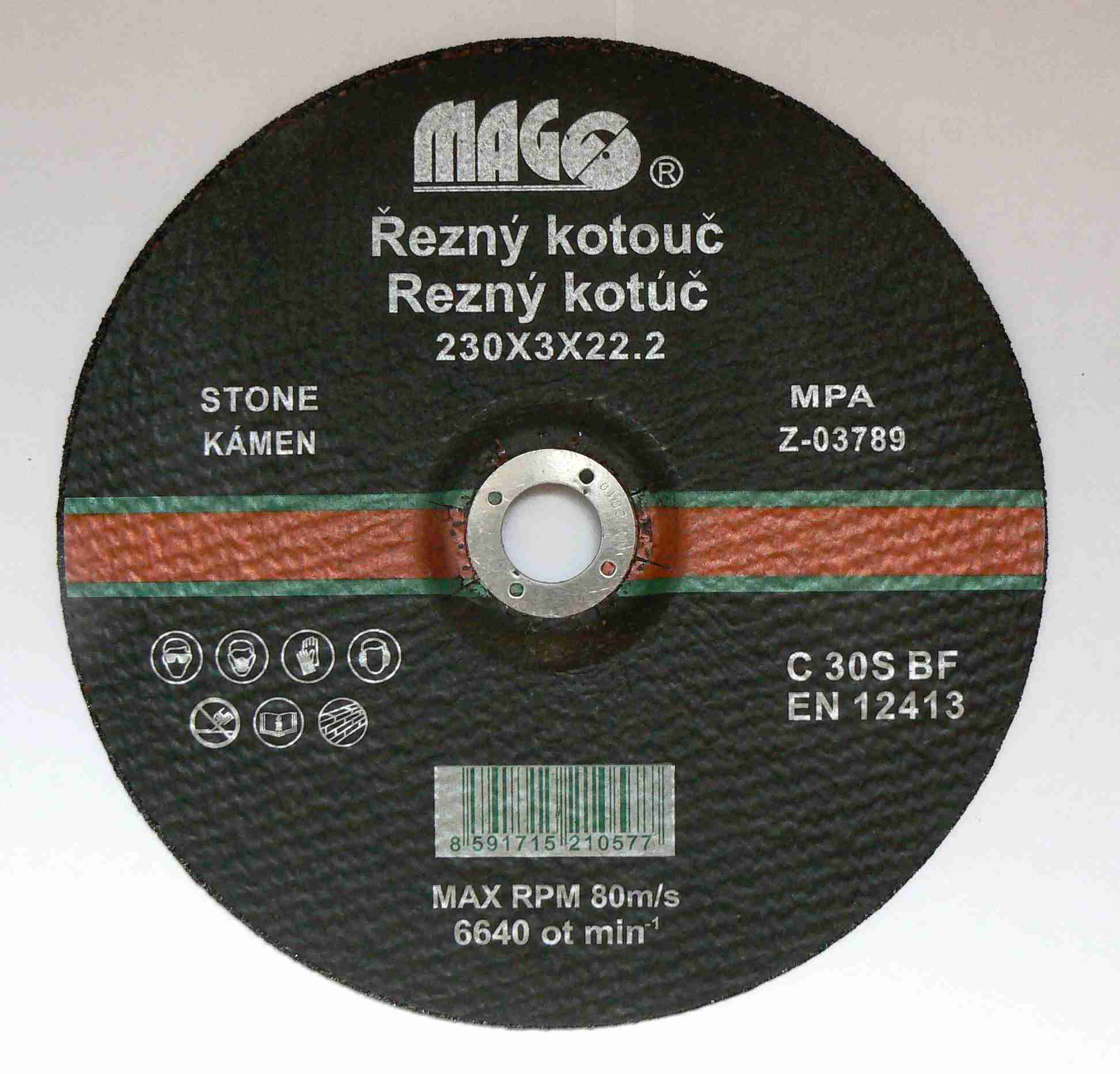 Řezný kotouč kám.230/3,0/22,2