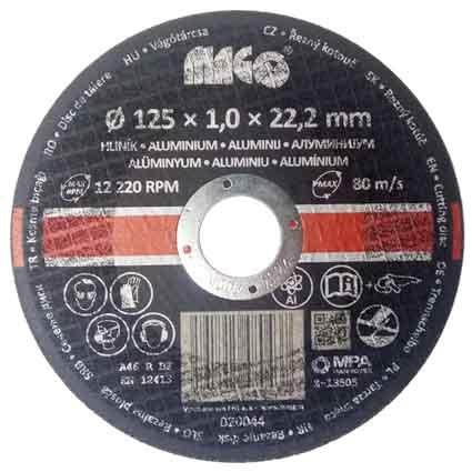 Řezný kotouč na hliník 125x1,0x22,2 Magg