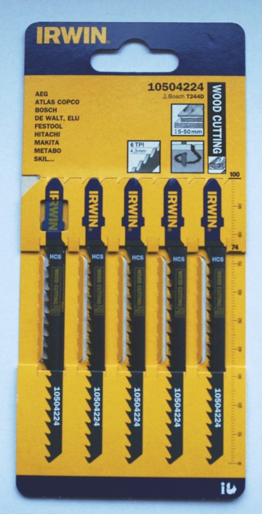 Pil. list IRWIN 10504224 na dřevo 5ks 100 mm