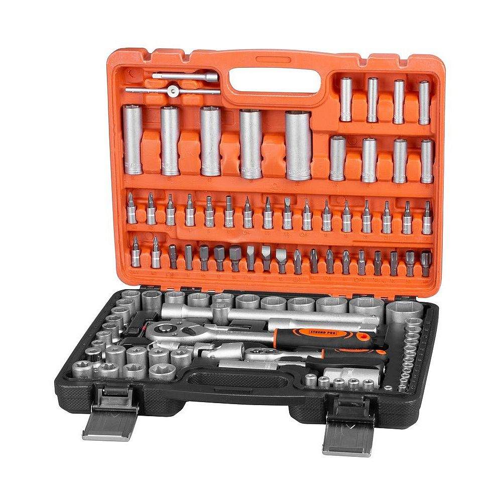 Sada nářadí "gola", 108 ks, 1/4"+ 1/2" STREND PRO