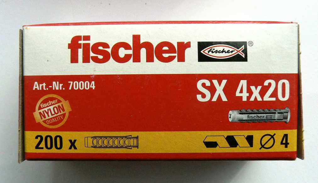 Fischer všeobecná hmoždinka SX 4 č.70004