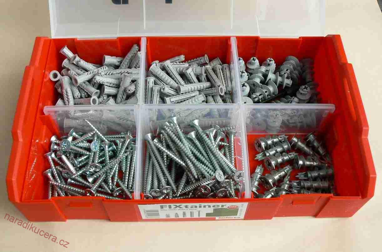 Fischer stohovatelný box FIXtainer UX, SX, GK, GKM s vruty  532893