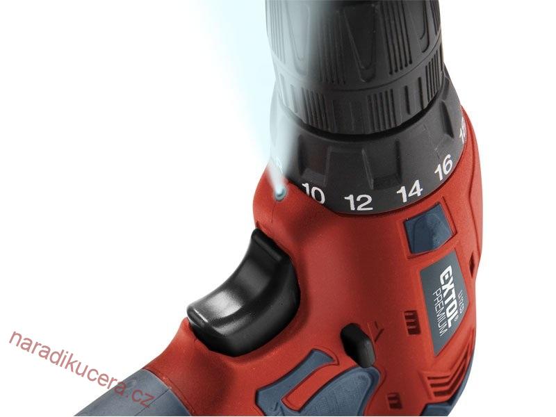 Aku vrtačka šroubovací EXTOL Premium č.8891151