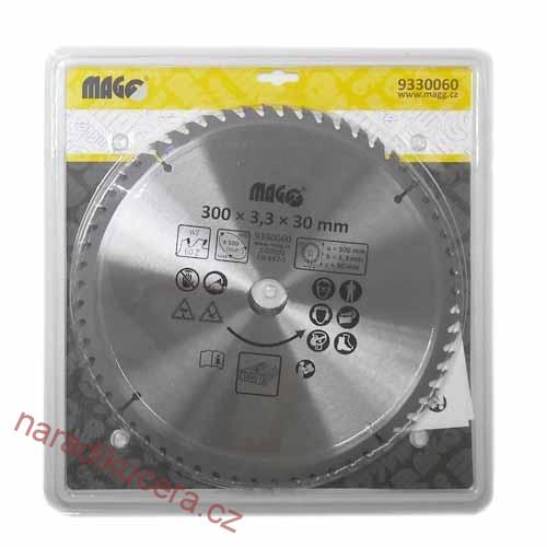 Pilový kotouč Magg 300x3,3x30  60z č.9330060 sš.