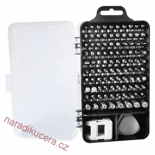 Sada bitů a nástrojů pro mikroelektroniku - 110ks  č. 080145