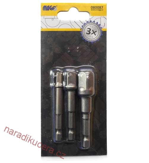 Sada adaptérů pro hlavice 1/4";3/8";1/2" č. 080087