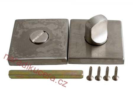 Dveřní zámek SD001 WC - hranatý nerez Magg