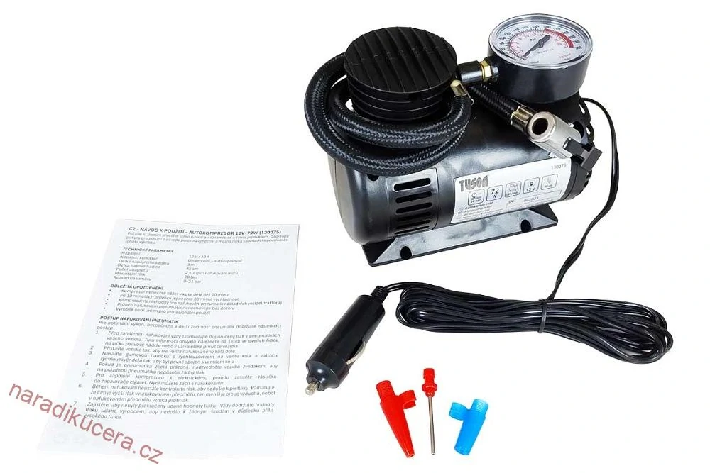 Autokompresor TUSON - 18bar, 12V  130075