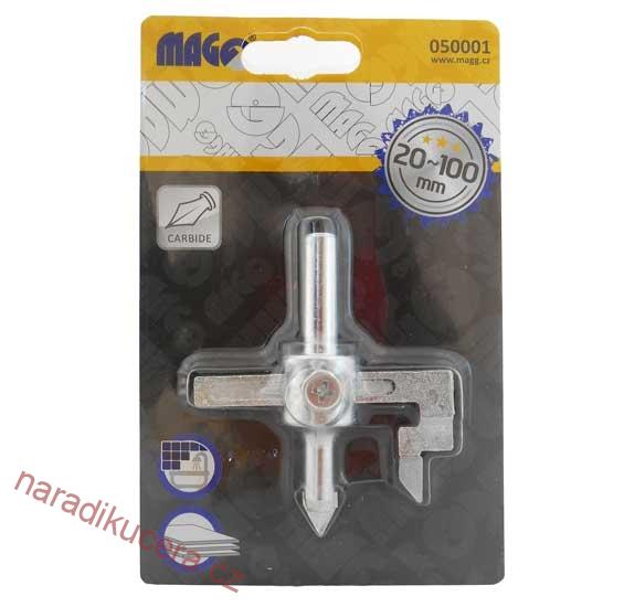 Vykružovač otvorů do keramiky 20-100mm