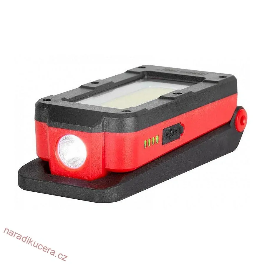 LED svítilna Worklight MWL539, 100+250lm, COB 200lm, 2200mAh, magnet, USB nabíjení