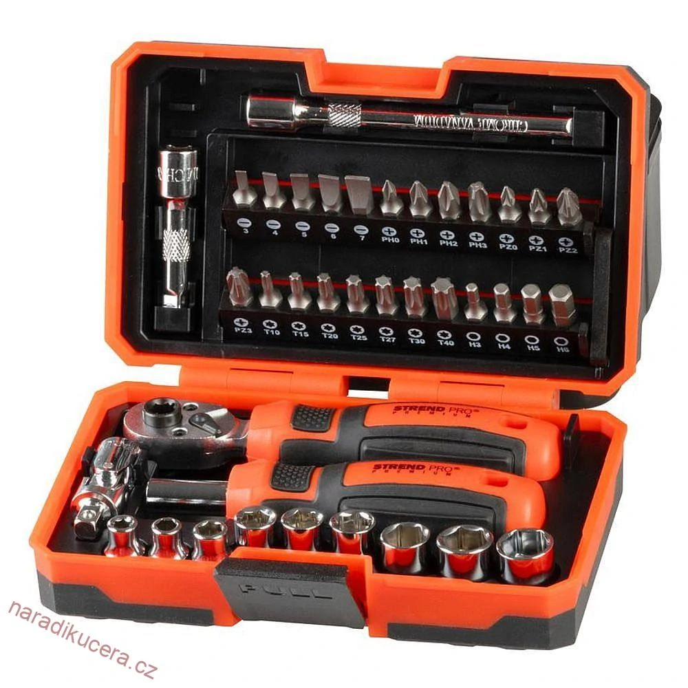 Sada šroubováků, 38-dílná, ploché + Phillips + torx