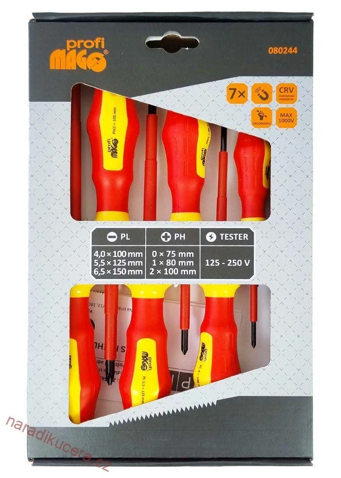 MAGG Profi - Sada elektrikářských šroubováků  080244