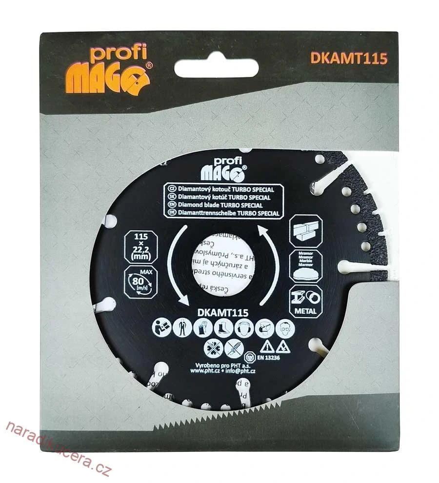 MAGG Profi - Diamantový kotouč TURBO SPECIAL 115x22,2mm