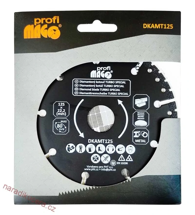 MAGG Profi - Diamantový kotouč TURBO SPECIAL 125x22,2mm