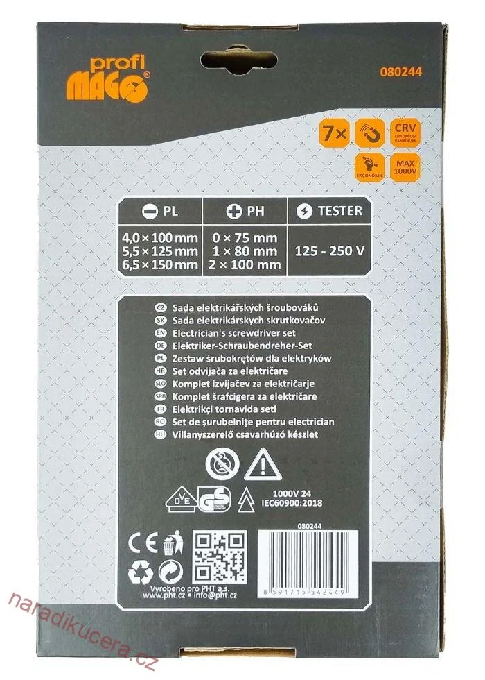 MAGG Profi - Sada elektrikářských šroubováků  080244