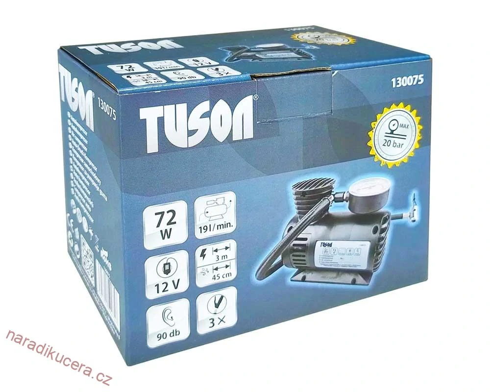 Autokompresor TUSON - 18bar, 12V  130075