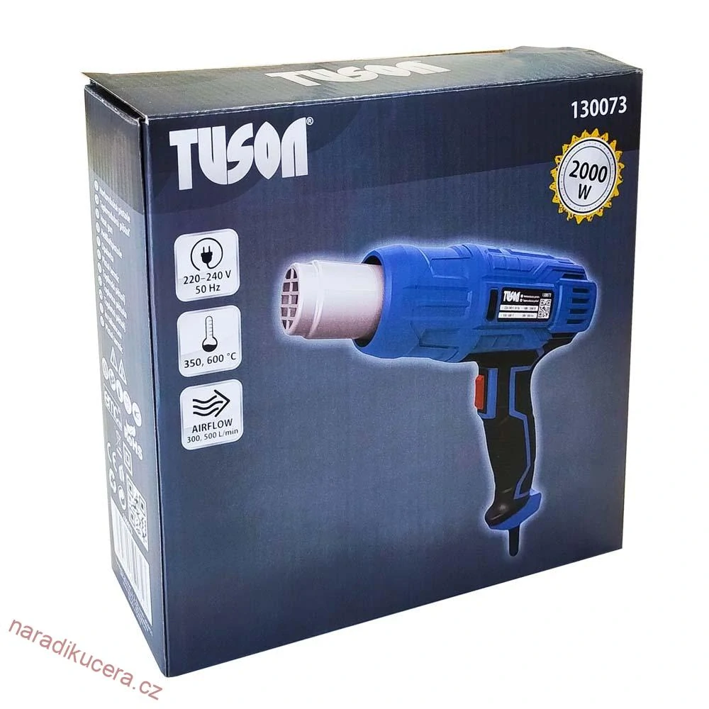 TUSON - Horkovzdušná pistole 2,0 kW  č. 130073