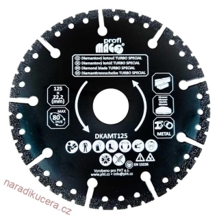 MAGG Profi - Diamantový kotouč TURBO SPECIAL 125x22,2mm